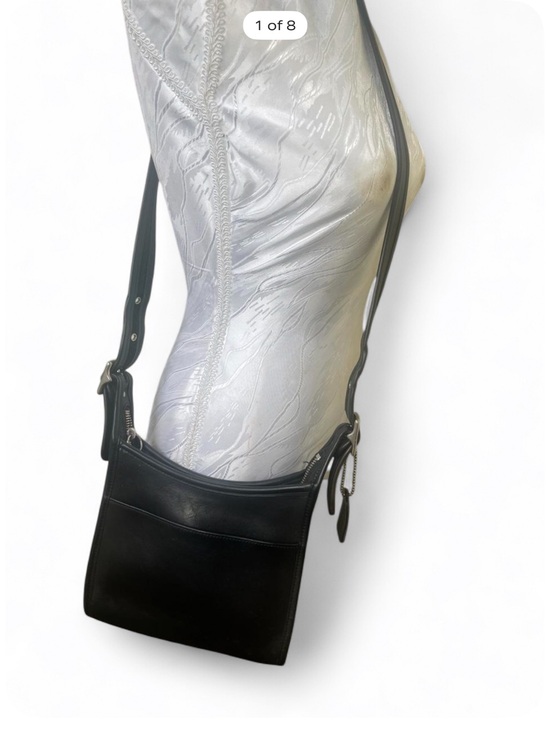 Coach Handbags - Vintage Coach Legacy‎ Zip  Black Shoulder Bag #9966 adjustable strap